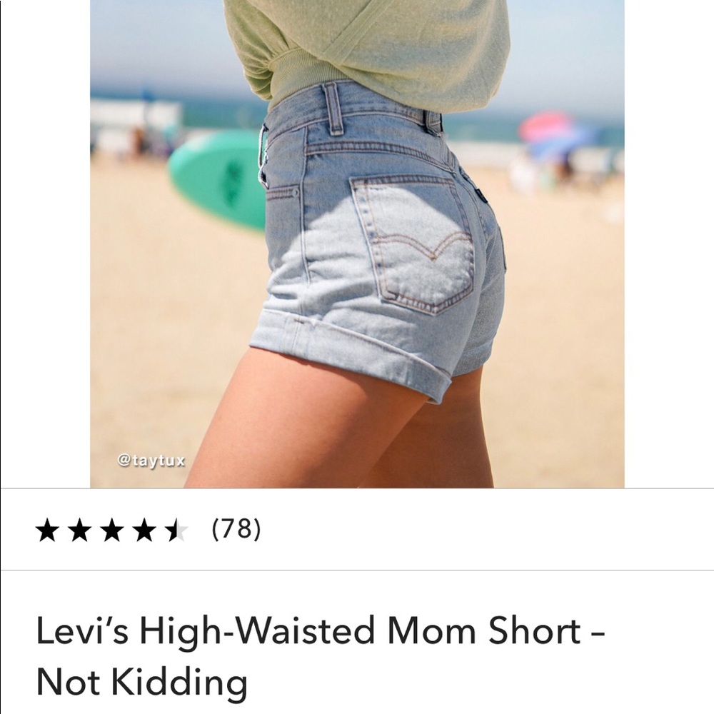 Levi’s high waisted mom short
